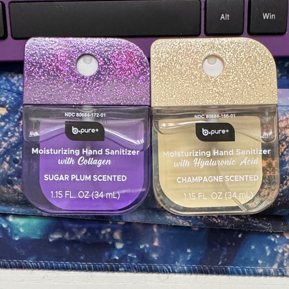 Moisturizing Hand Sanitizer Set - Champagne and Sugar Plum - Picture 2 of 5